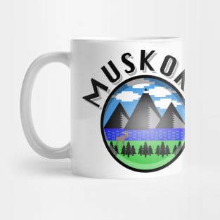 Muskoka Design (Version 2), Black Lettering Mug
